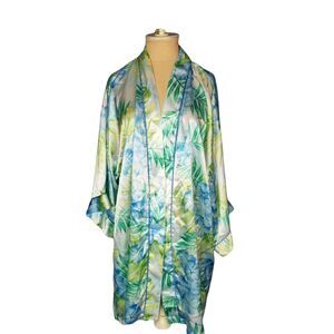 Oscar De La Renta Pink Label Floral robe. Size Medium